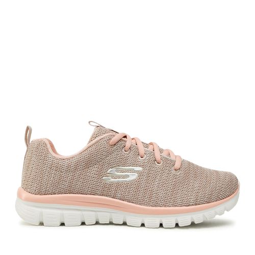 Chaussures Skechers Twisted Fortune 12614/NTCL Natural/Coral - Chaussures.fr - Modalova