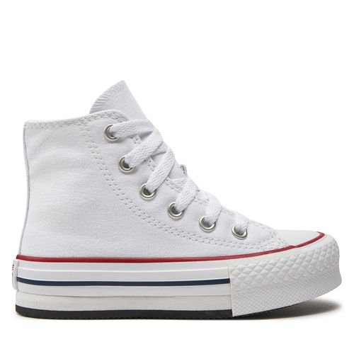 Sneakers Converse Chuck Taylor All Star Eva Lift Canvas Platform 372860C White/Garnet/Navy - Chaussures.fr - Modalova