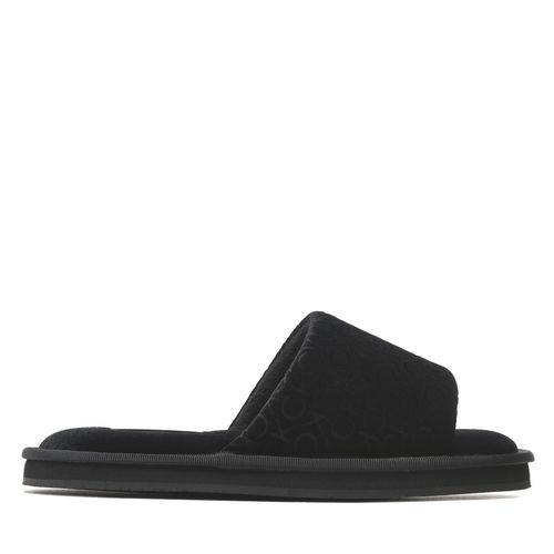 Chaussons Calvin Klein Slipper Flatform Sandal Vel HW0HW01540 Ck Black BEH - Chaussures.fr - Modalova