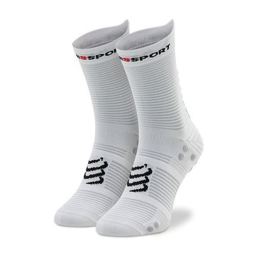 Chaussettes hautes unisex Compressport Pro Racing Socks V4.0 Run High XU00046B_010 White/Lloy - Chaussures.fr - Modalova