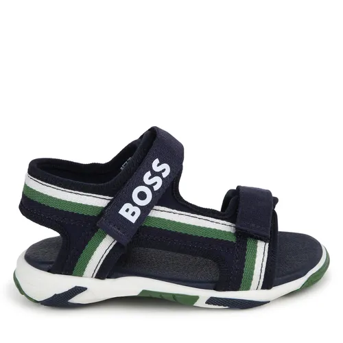 Sandales Boss J50877 S Bleu marine - Chaussures.fr - Modalova