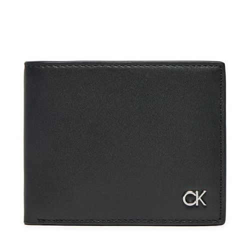 Portefeuille petit format Calvin Klein Metal Ck Bifold 6Cc K50K512289 Noir - Chaussures.fr - Modalova