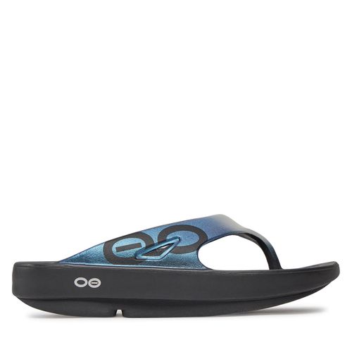 Tongs OOfos Ooriginal Sport Black/Blue - Chaussures.fr - Modalova