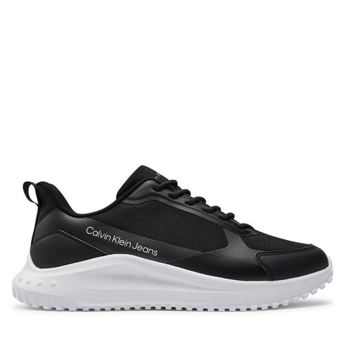 Sneakers Calvin Klein Jeans Eva Runner Lowlaceup Mix In Mr YM0YM00906 Black/Bright White/Silver 0GM - Chaussures.fr - Modalova