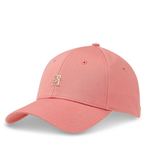 Casquette Tommy Hilfiger Essential Chic Cap AW0AW15772 Rose - Chaussures.fr - Modalova
