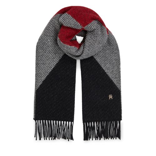 Écharpe Tommy Hilfiger Th Evening Fluffy Scarf AW0AW15354 Rouge - Chaussures.fr - Modalova