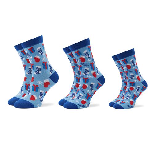 Lot de 3 paires de chaussettes hautes unisexe Rainbow Socks Xmas Balls Bleu - Chaussures.fr - Modalova