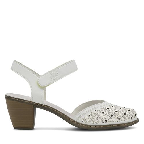 Sandales Rieker 40991-80 Blanc - Chaussures.fr - Modalova