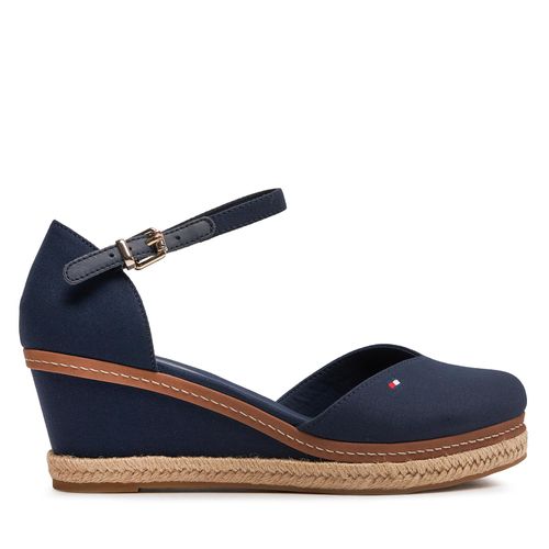Chaussures basses Tommy Hilfiger Basic Closed Toe Mid Wedge FW0FW04787 Space Blue DW6 - Chaussures.fr - Modalova