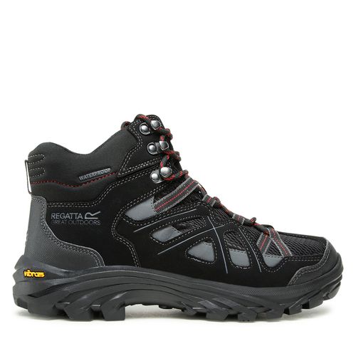 Chaussures de trekking Regatta Burrell II RMF551 Black/Granite - Chaussures.fr - Modalova
