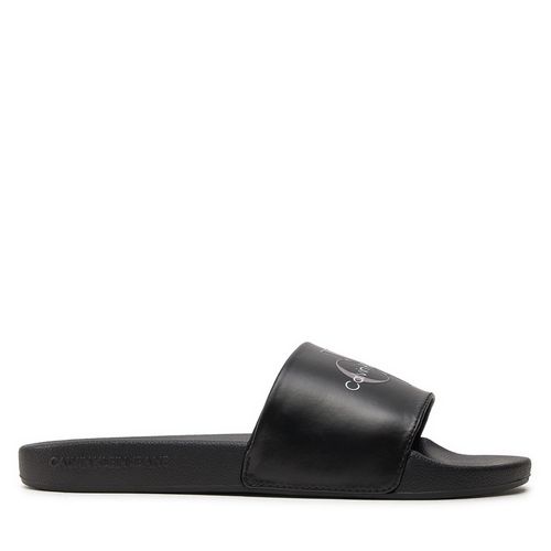 Mules / sandales de bain Calvin Klein Jeans Slide Ny Pearl YW0YW01243 Noir - Chaussures.fr - Modalova