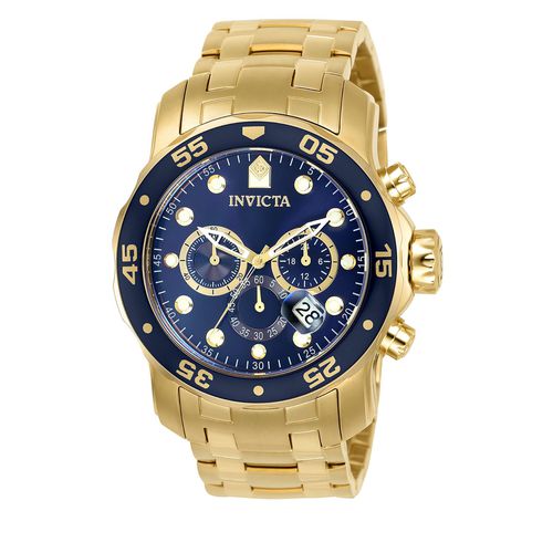 Montre Invicta Watch Pro Diver IN0073 Gold/Navy - Chaussures.fr - Modalova