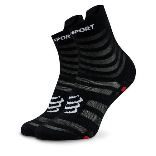 Chaussettes hautes unisex Compressport Pro Racing Socks V4.0 Ultralight Run High XU00050B Black/Red - Chaussures.fr - Modalova