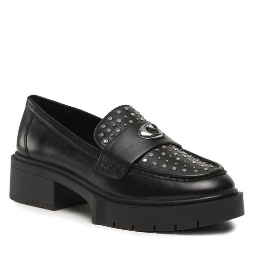 Chunky loafers Coach Leela Stud Leather CE309 Noir - Chaussures.fr - Modalova