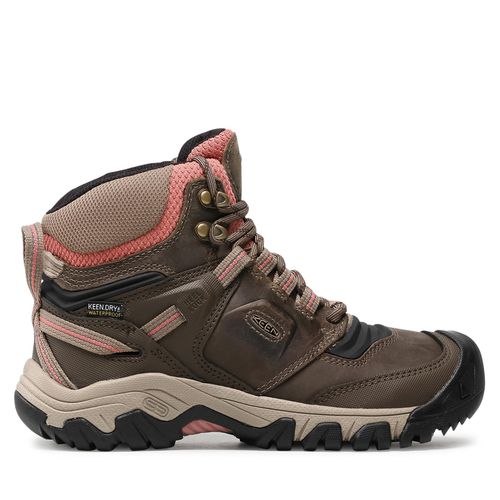 Chaussures de trekking Keen Ridge Flex Mid Wp W 1024921 Timberwolf/Brick Dust - Chaussures.fr - Modalova