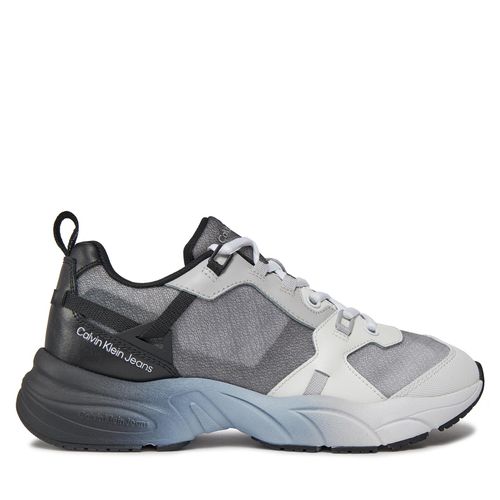 Sneakers Calvin Klein Jeans Retro Tennis Low Lace Mix Ml Sat YW0YW01307 Black/Oyster Mushroom/Bright White 00Z - Chaussures.fr - Modalova