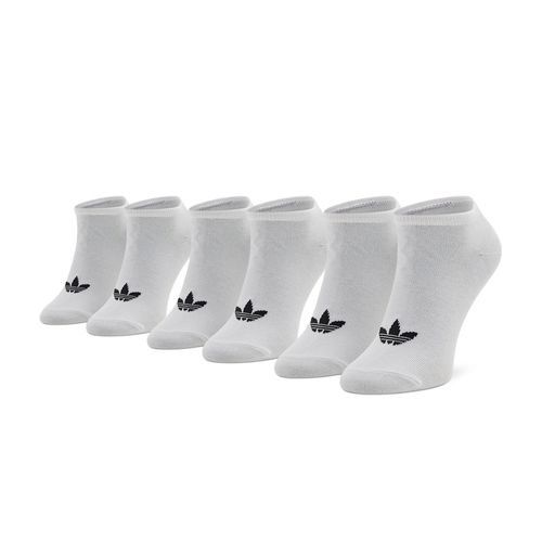 Lot de 3 paires de chaussettes basses unisexe adidas Trefoil Liner S20273 White/White/Black - Chaussures.fr - Modalova