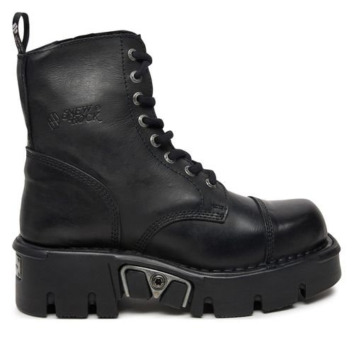 Chaussures Rangers NEW ROCK M-NEWMILI083-S19 Noir - Chaussures.fr - Modalova