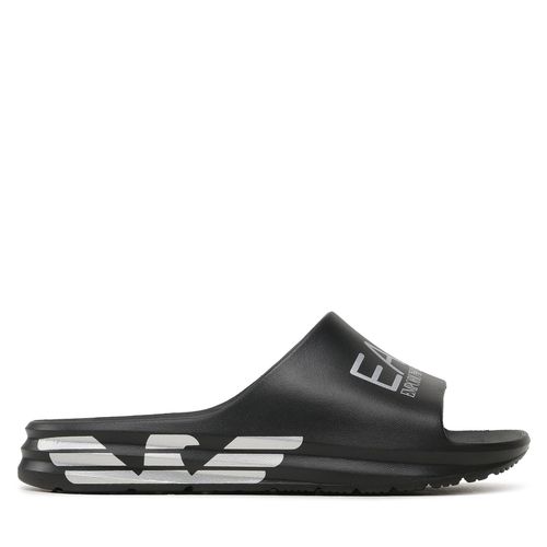 Mules / sandales de bain EA7 Emporio Armani XBP008 XK337 N763 Black/Silver - Chaussures.fr - Modalova