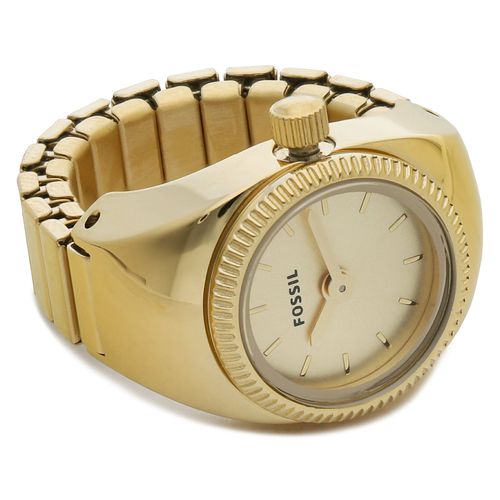 Montre Fossil Ring Watch ES5246 Gold/Gold - Chaussures.fr - Modalova