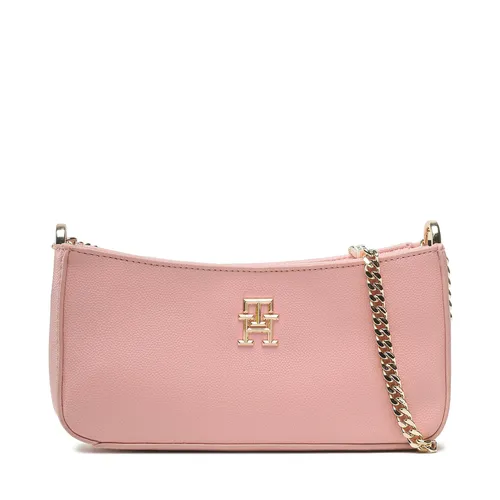 Sac à main Tommy Hilfiger Th Timeless Chain Crossover AW0AW14483 Rose - Chaussures.fr - Modalova