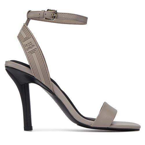 Sandales Tommy Hilfiger Sporty Leather High Heel Sandal FW0FW07795 Smooth Taupe PKB - Chaussures.fr - Modalova