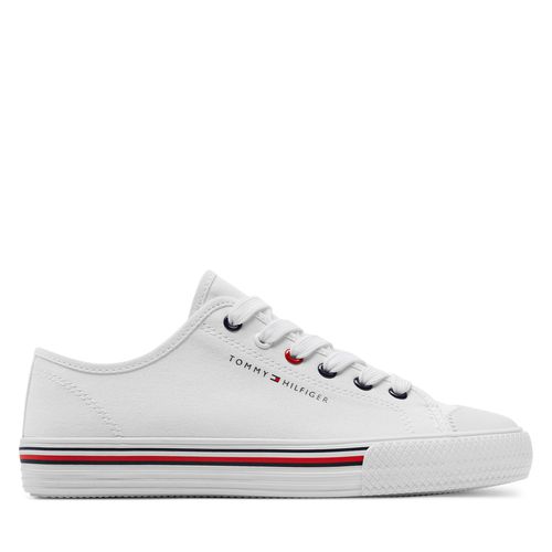 Sneakers Tommy Hilfiger Low Cut Lace-Up T3X9-33324-0890 S Bianco 100 - Chaussures.fr - Modalova