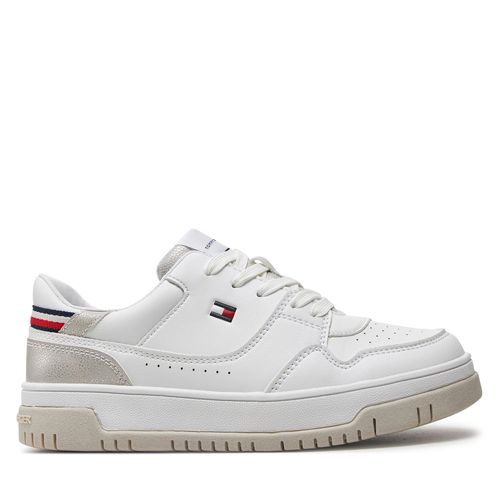 Sneakers Tommy Hilfiger T3A9-33212-1355 Bianco/Argento X025 - Chaussures.fr - Modalova