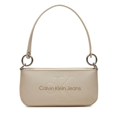 Sac à main Calvin Klein Jeans K60K610679 Écru - Chaussures.fr - Modalova
