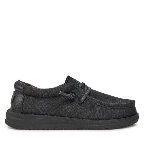 Chaussures basses Hey Dude Wally Youth Basic 40041-001 Black - Chaussures.fr - Modalova
