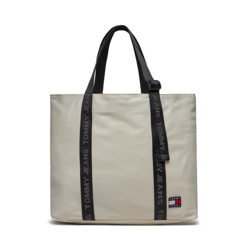 Sac à main Tommy Jeans Tjw Essential Daily Tote AW0AW15819 Beige - Chaussures.fr - Modalova
