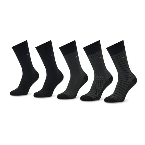 Lot de 5 paires de chaussettes hautes Tommy Hilfiger 701220144 Black 002 - Chaussures.fr - Modalova