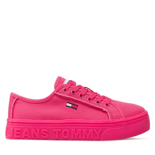 Tennis Tommy Jeans Mono Color Flatform EN0EN01823 Pink Alert THW - Chaussures.fr - Modalova