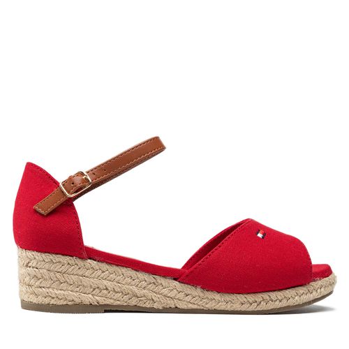 Espadrilles Tommy Hilfiger Rope Wedge Sandal T3A7-32185-0048 M Red 300 - Chaussures.fr - Modalova