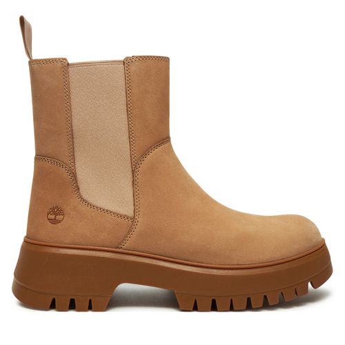 Bottines Chelsea Timberland Mid Pull On Boot TB0A6FCHEN71 Beige - Chaussures.fr - Modalova