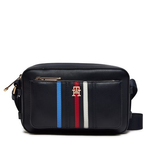 Sac à main Tommy Hilfiger Iconic Tommy Camera Bag Corp AW0AW16106 Space Blue DW6 - Chaussures.fr - Modalova