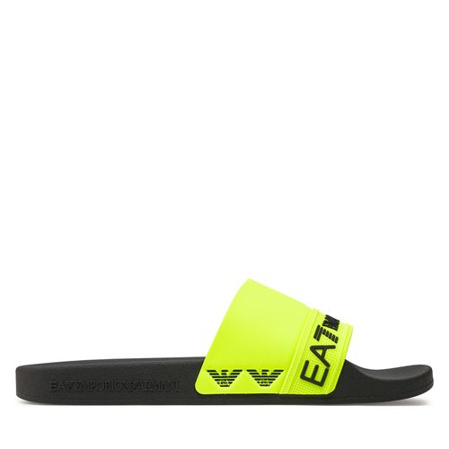 Mules / sandales de bain EA7 Emporio Armani XCP011 XK277 Q686 Black+Yellow Fluo - Chaussures.fr - Modalova