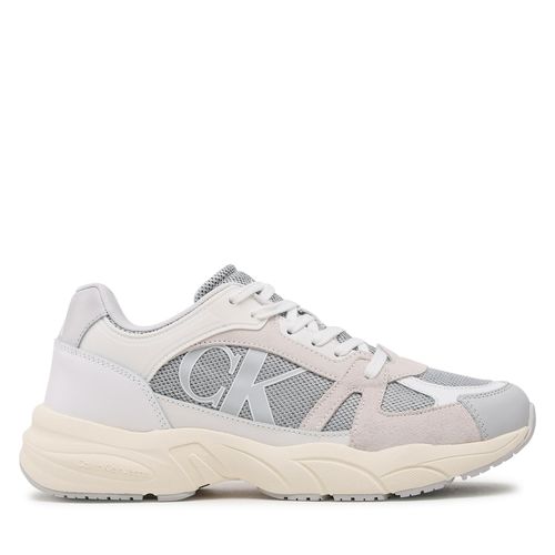 Sneakers Calvin Klein Jeans Retro Tennis Laceup Mix Lth YM0YM00696 Oyster Mushroom PSX - Chaussures.fr - Modalova