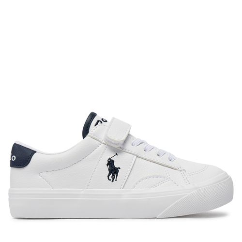 Sneakers Polo Ralph Lauren RL00566100 C White Tumbled W/ Navy Pp - Chaussures.fr - Modalova