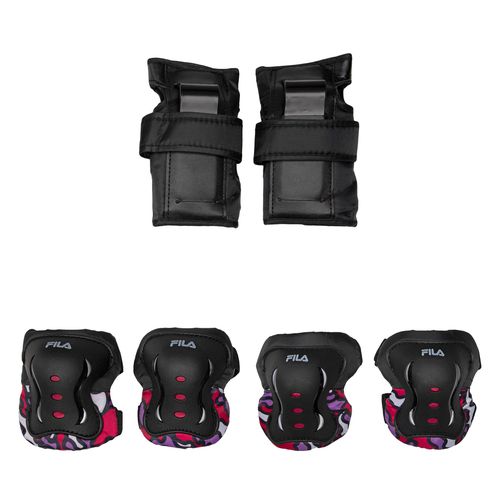 Set de protection Fila Skates Fp Junior G 60750972 Black/Pink - Chaussures.fr - Modalova