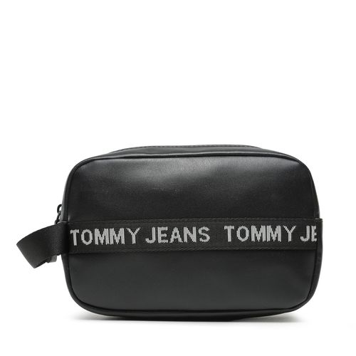 Trousse de toilette Tommy Jeans Tjm Essential Leather Washbag AM0AM11425 Noir - Chaussures.fr - Modalova