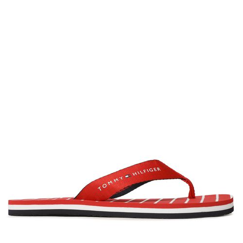 Tongs Tommy Hilfiger Essential Rope Sandal FW0FW07142 Rouge - Chaussures.fr - Modalova