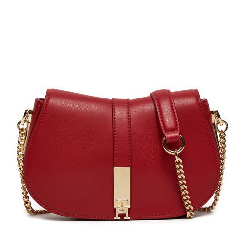 Sac à main Tommy Hilfiger Heritage Crossover Chain AW0AW16287 Rouge - Chaussures.fr - Modalova