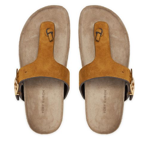 Tongs Tory Burch Mellow Thong Sandal 150910 Jaune - Chaussures.fr - Modalova