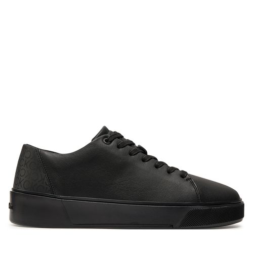 Sneakers Calvin Klein Low Lace Up Lth Mono HM0HM01236 Triple Black 0GJ - Chaussures.fr - Modalova