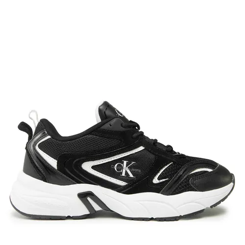 Sneakers Calvin Klein Jeans Retro Tennis Su-Mesh wN YW0YW00891 Noir - Chaussures.fr - Modalova