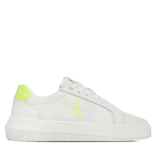 Sneakers Calvin Klein Jeans Chunky Cupsole Laceup Mon Lth Wn YW0YW00823 Blanc - Chaussures.fr - Modalova