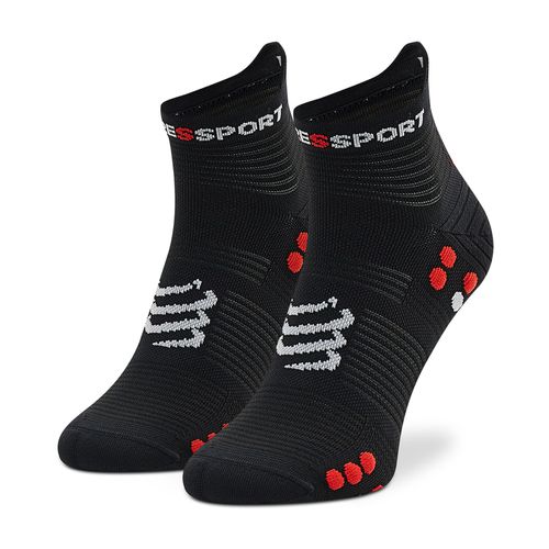 Chaussettes hautes unisex Compressport Pro Racing Socks V4.0 Run Low XU00047B_906 Black/Red - Chaussures.fr - Modalova