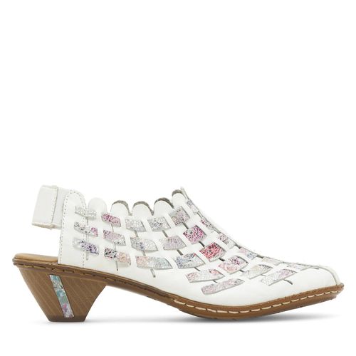 Sandales Rieker 46778-80 Blanc - Chaussures.fr - Modalova