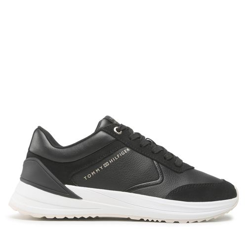 Sneakers Tommy Hilfiger Runner With Heel Detail FW0FW06621 Black BDS - Chaussures.fr - Modalova